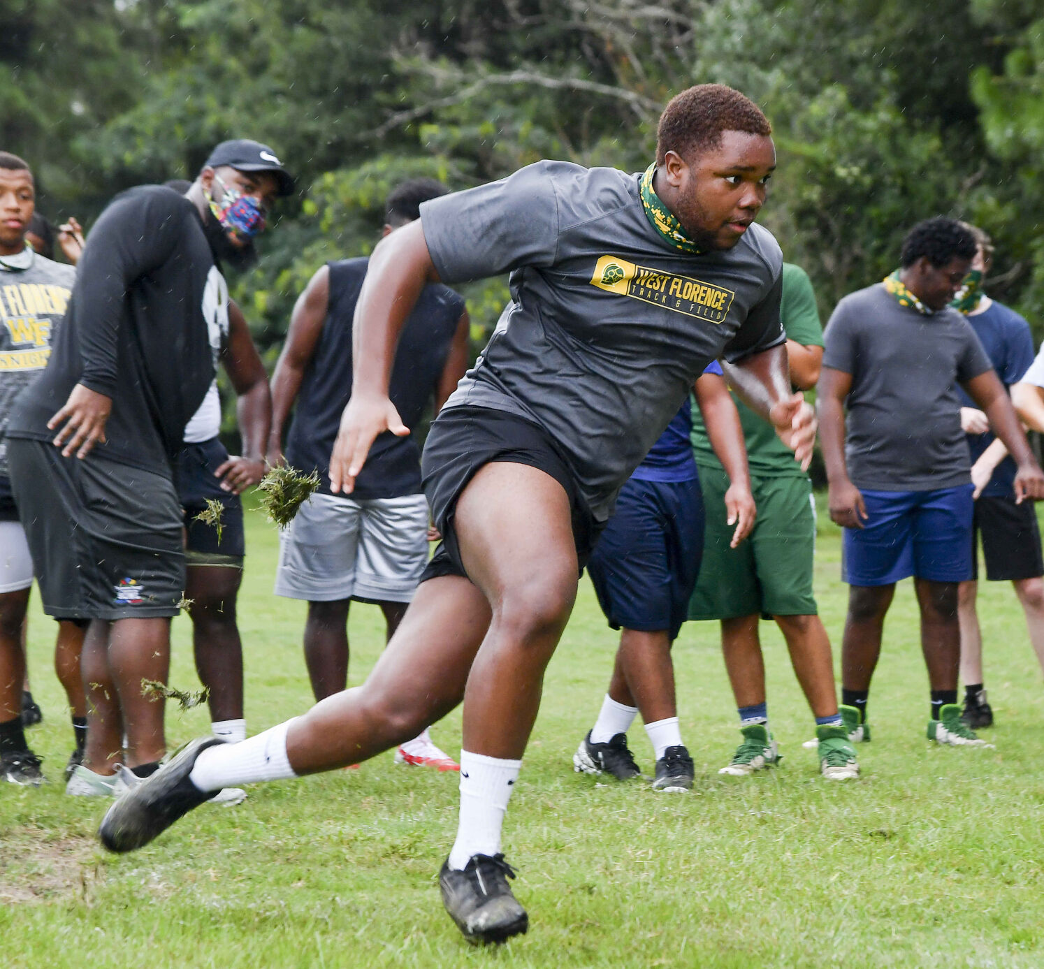West Florence High School football practice